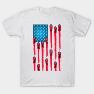 Fun Summer Jet Ski Flag Design Patriotic 4th of July Flag T-Shirt
